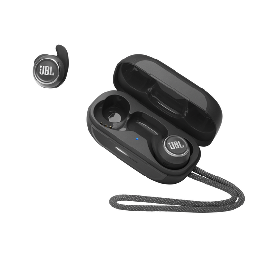 JBL Reflect Mini NC - Black - Waterproof true wireless Noise Cancelling sport earbuds - Detailshot 7